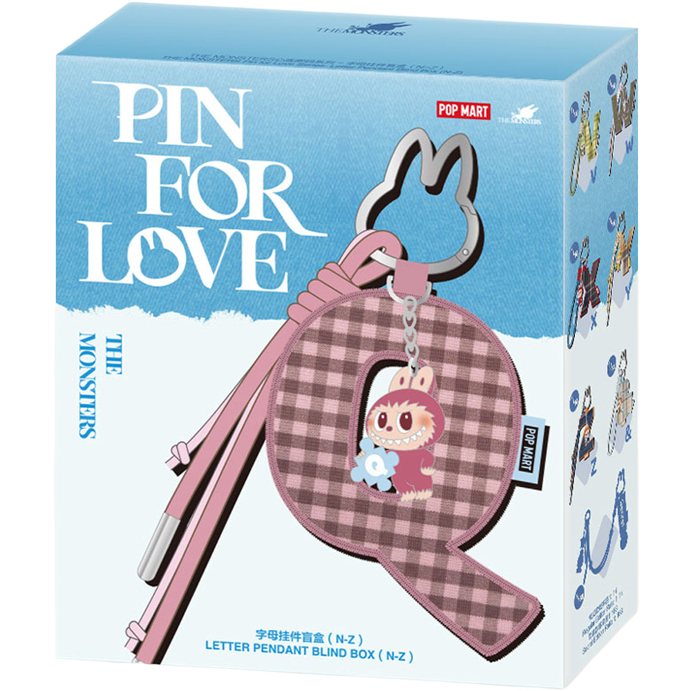 Pop Mart Labubu The Monsters Pin for Love N to Z Pendant Blind Box Image 1