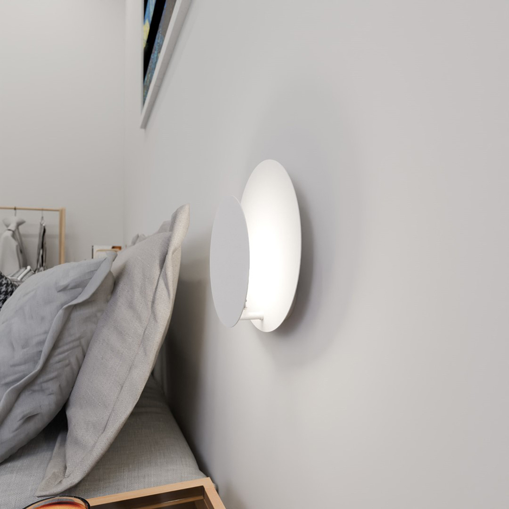 Emibig Circle White G9 Wall Light Image 3