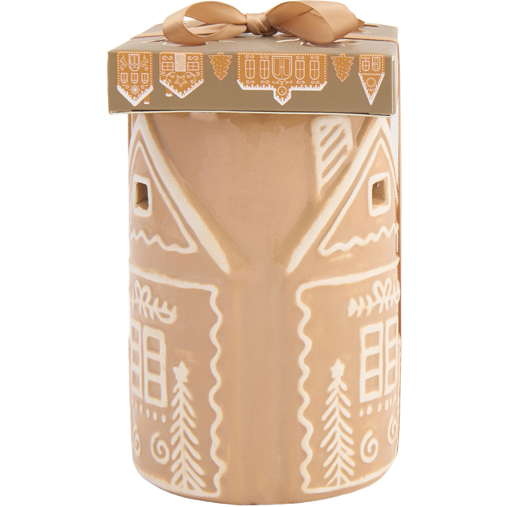 Gingerbread House Shaped Wax Burner Set Neutral Image 3