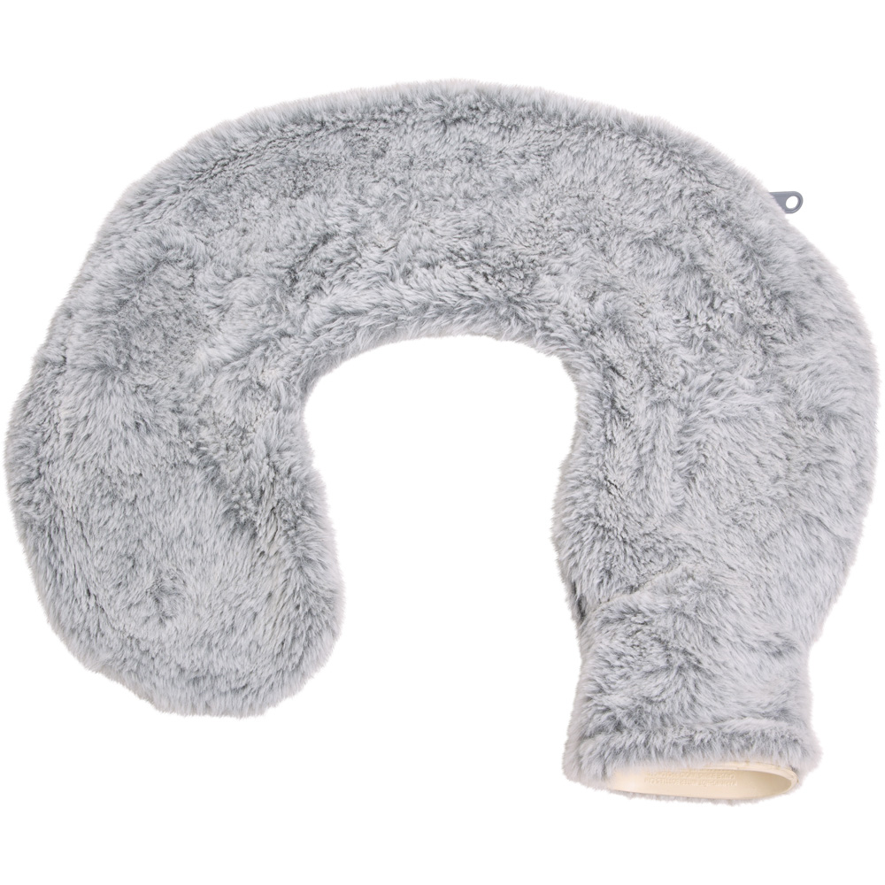 Bauer Professional Light Grey Soft Faux Fur Fleece Neck and Shoulder Hot Water Bottle Image 1