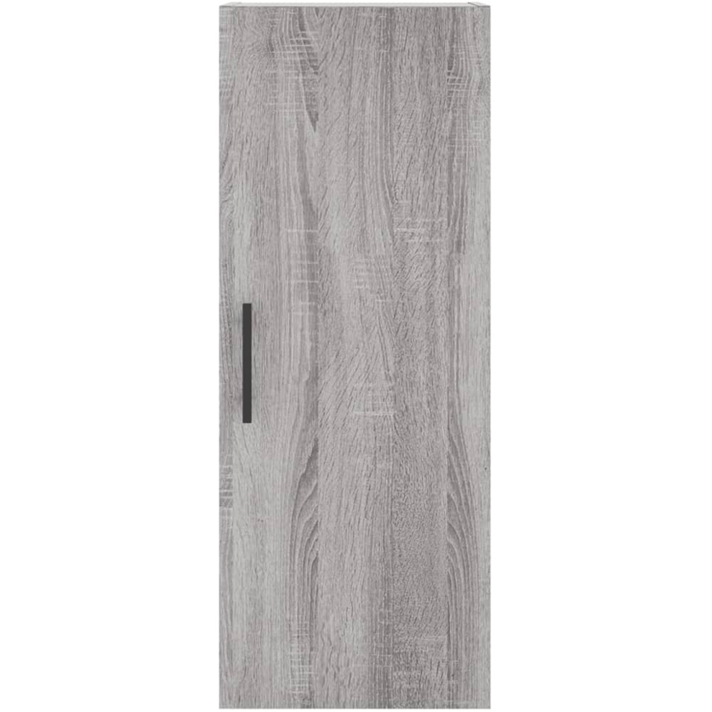 vidaXL Single Door 3 Drawer Grey Tall Highboard Image 8