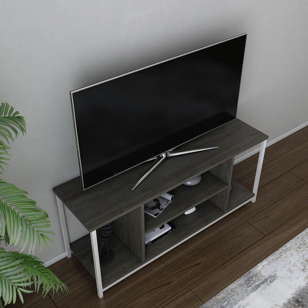 Decorotika Rinaldo 4 Shelf White Wenge TV Stand for 55 inch TV Image 5