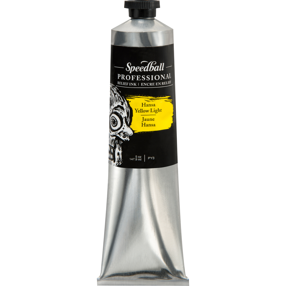 Speedball Hansa Yellow Light Professional Relief Ink 148ml Image