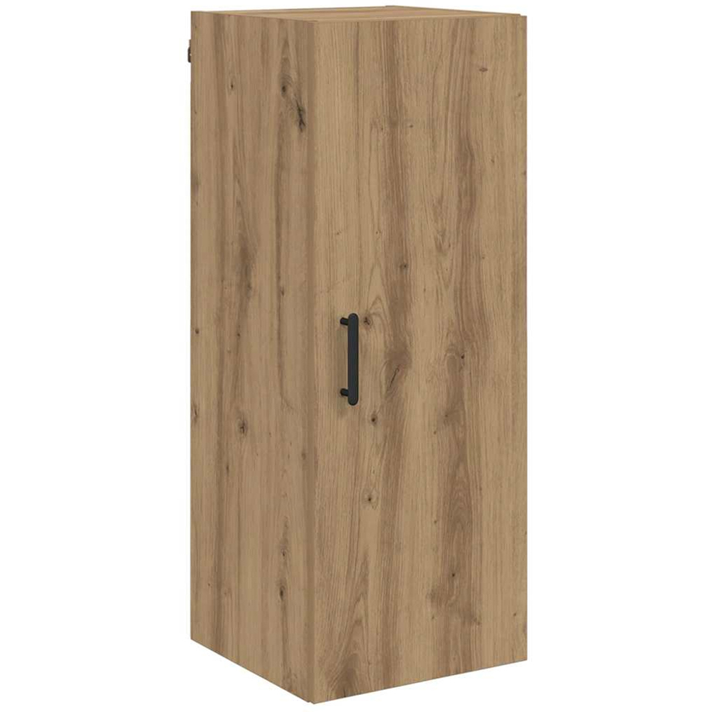 vidaXL Single Door 3 Drawer Artisan Oak Highboard Image 6