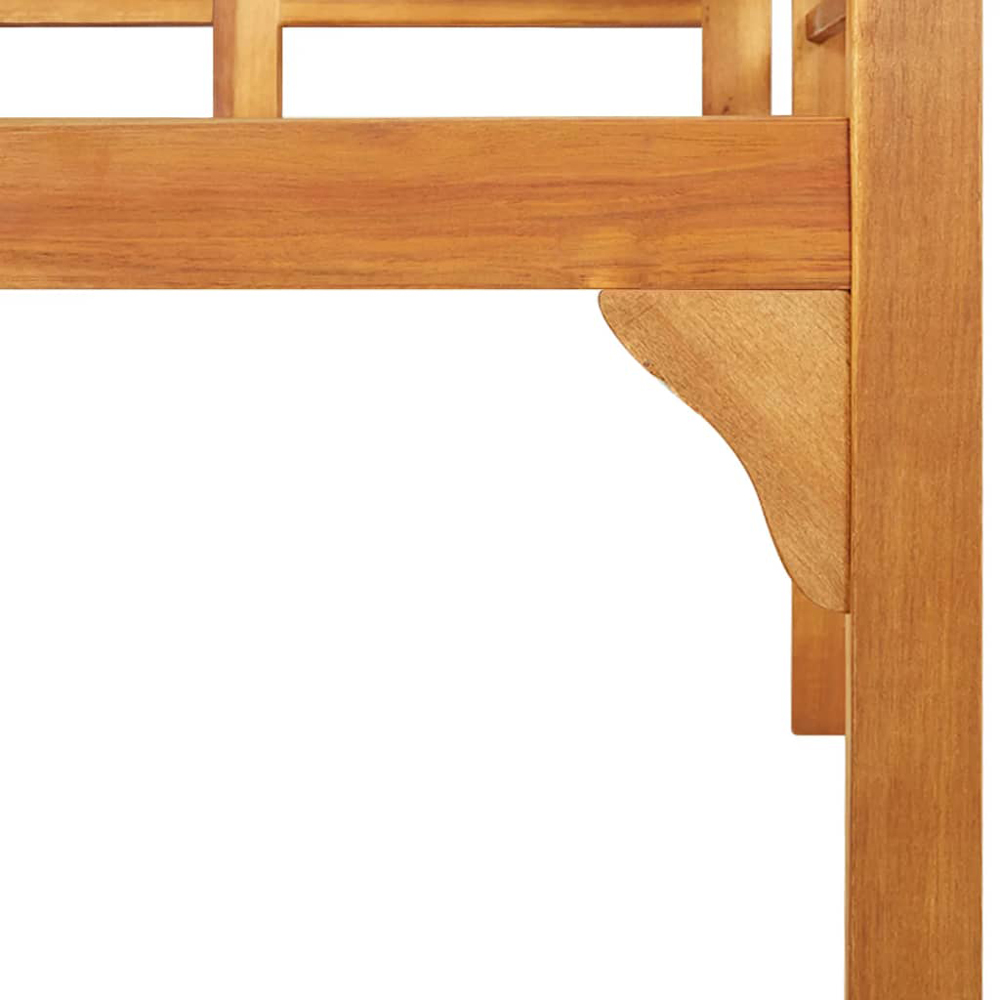 vidaXL 2 Seater Brown Solid Acacia Wood Garden Bench Image 5