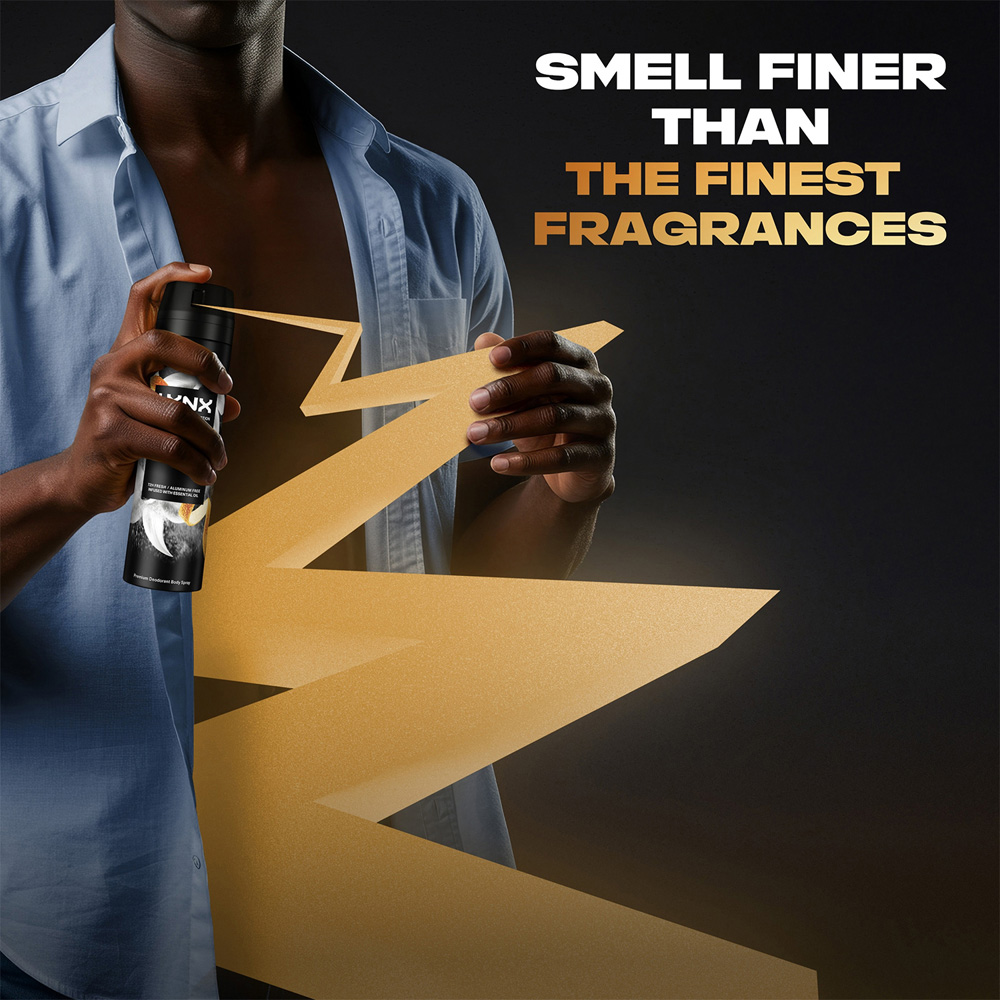 Lynx Fine Fragrance Collection Black Vanilla Deodorant Body Spray 200ml 6 Pack Image 4