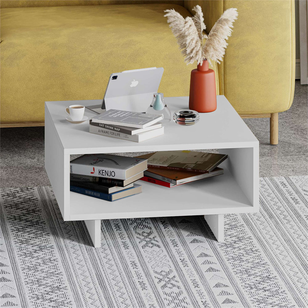 Decortie Hola White Coffee Table Image 4