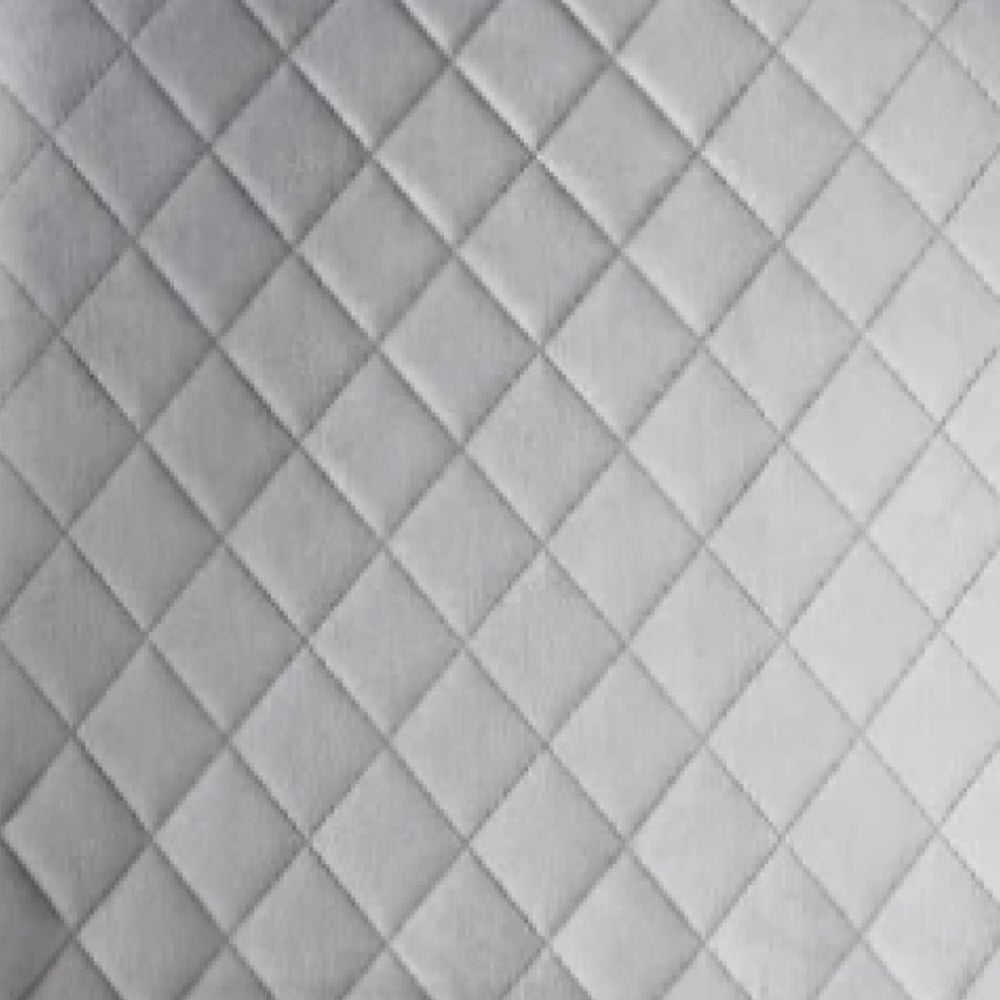 wilko Lexi Set of 4 Light Grey Velvet Fabric Dining Chairs Image 5