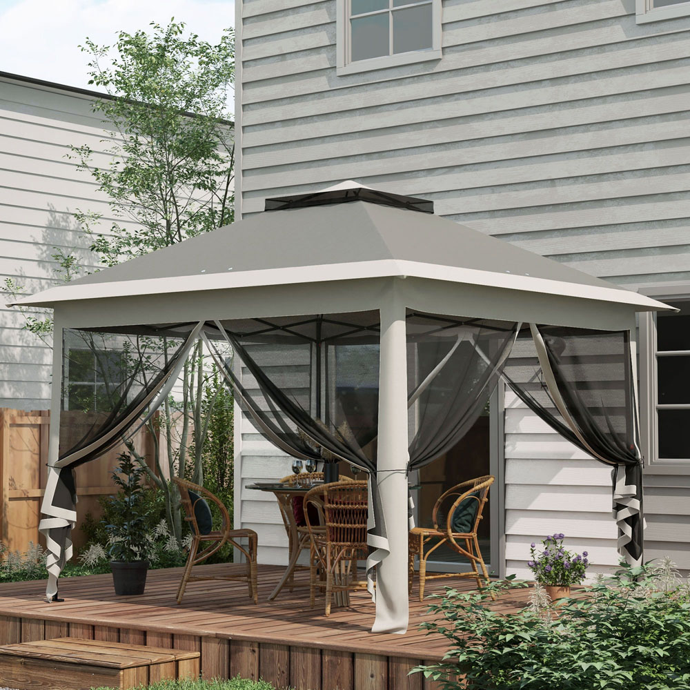 Outsunny Dark Grey Pop Up Canopy Tent Image 1