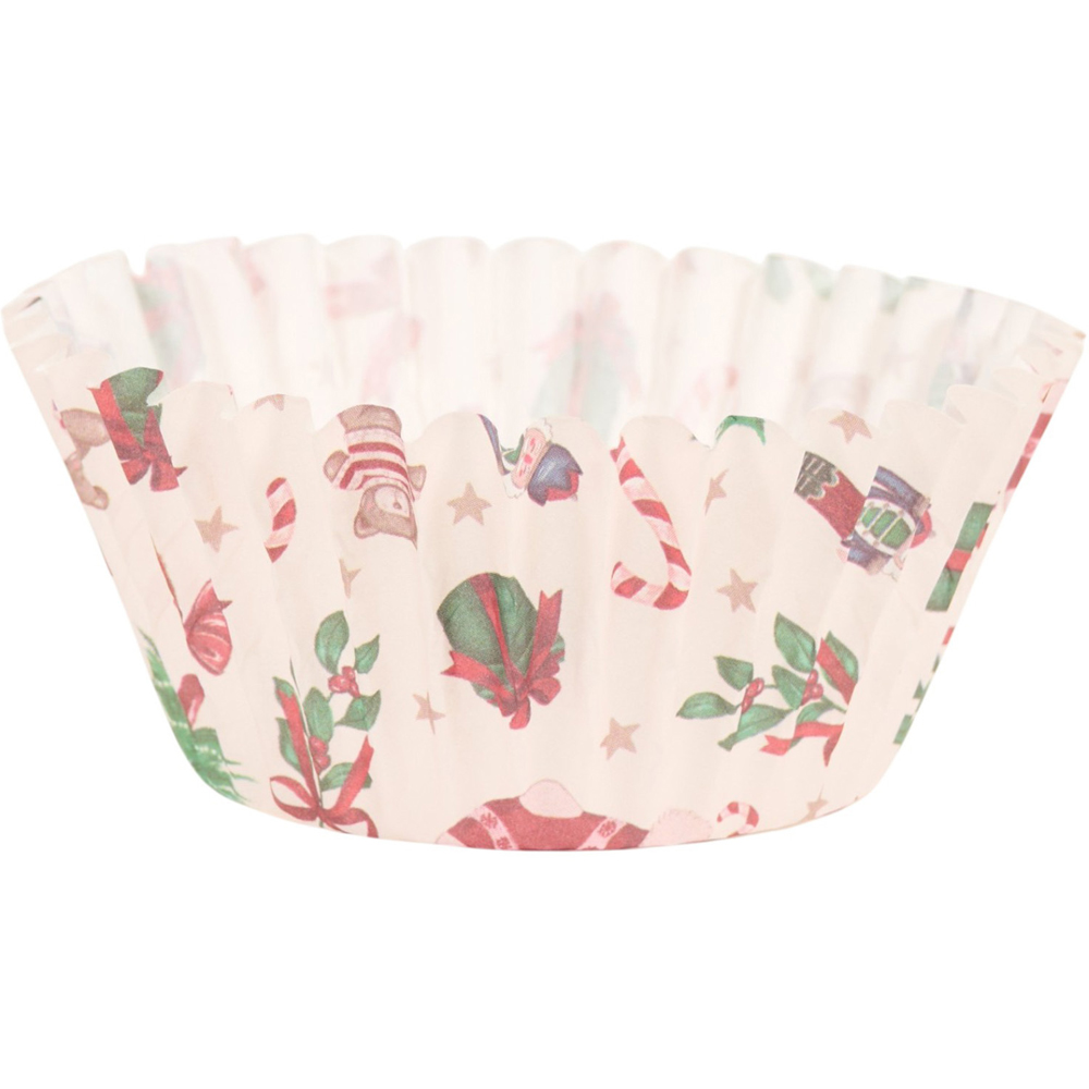 Pack of 100 Paper Christmas Cupcake Cases Image 9
