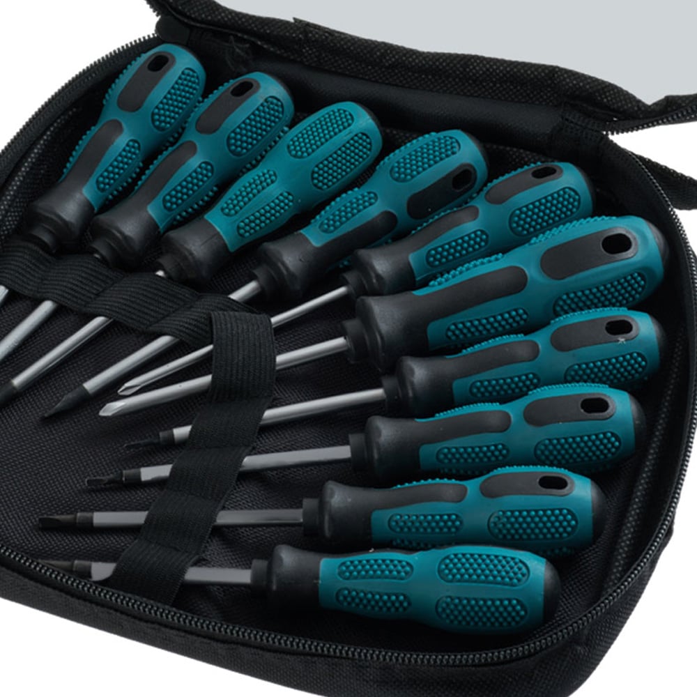 Living and Home 10 Piece Multi-Purpose Screwdriver Set with Storage Bag Image 5
