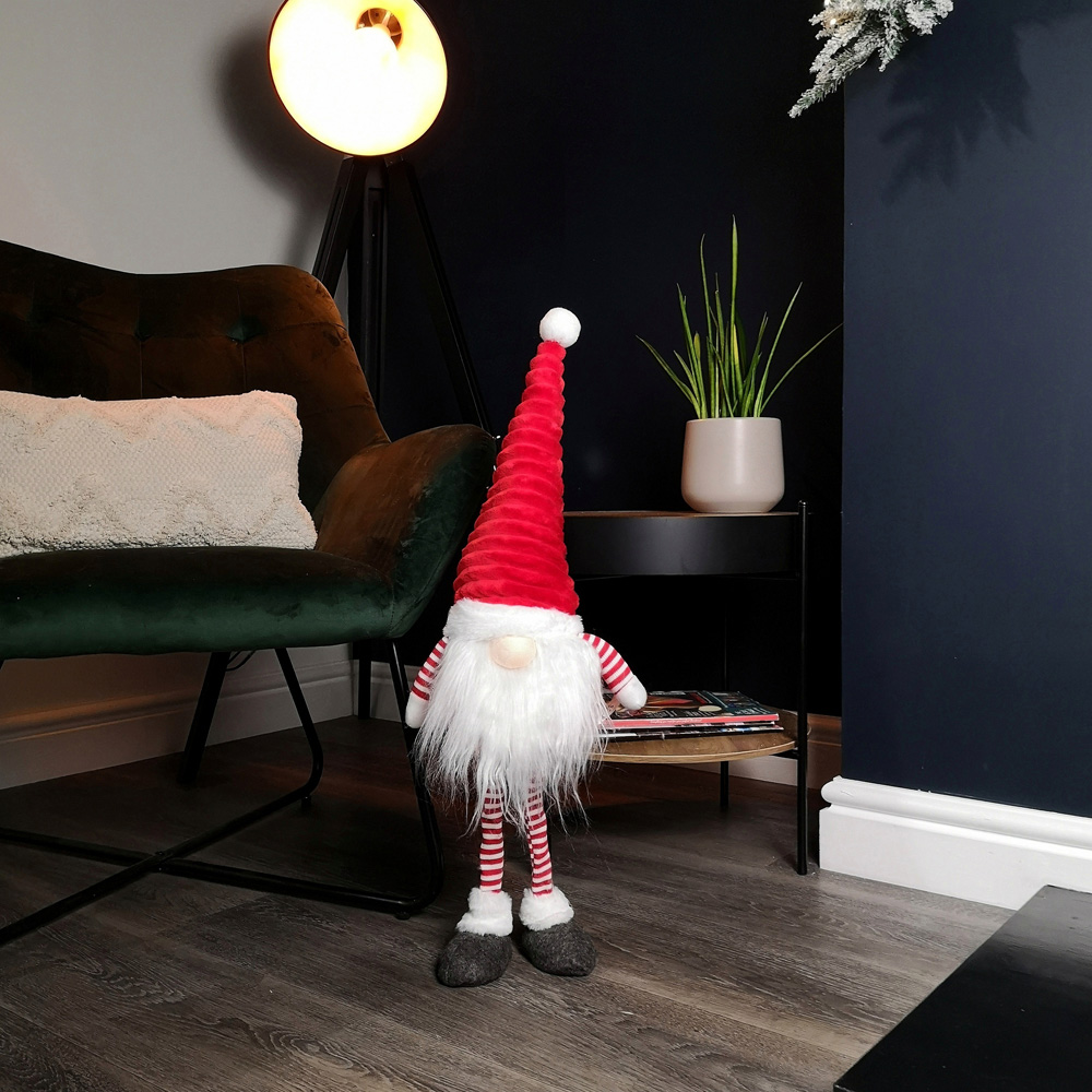Samuel Alexander Red Grooved Hat Plush Standing Gonk Christmas Decoration 67cm Image 6
