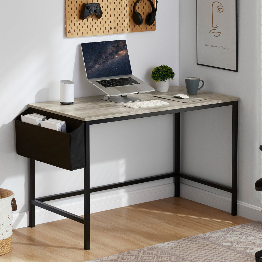 Vida Designs Brooklyn Grey Large Computer Desk Image 3