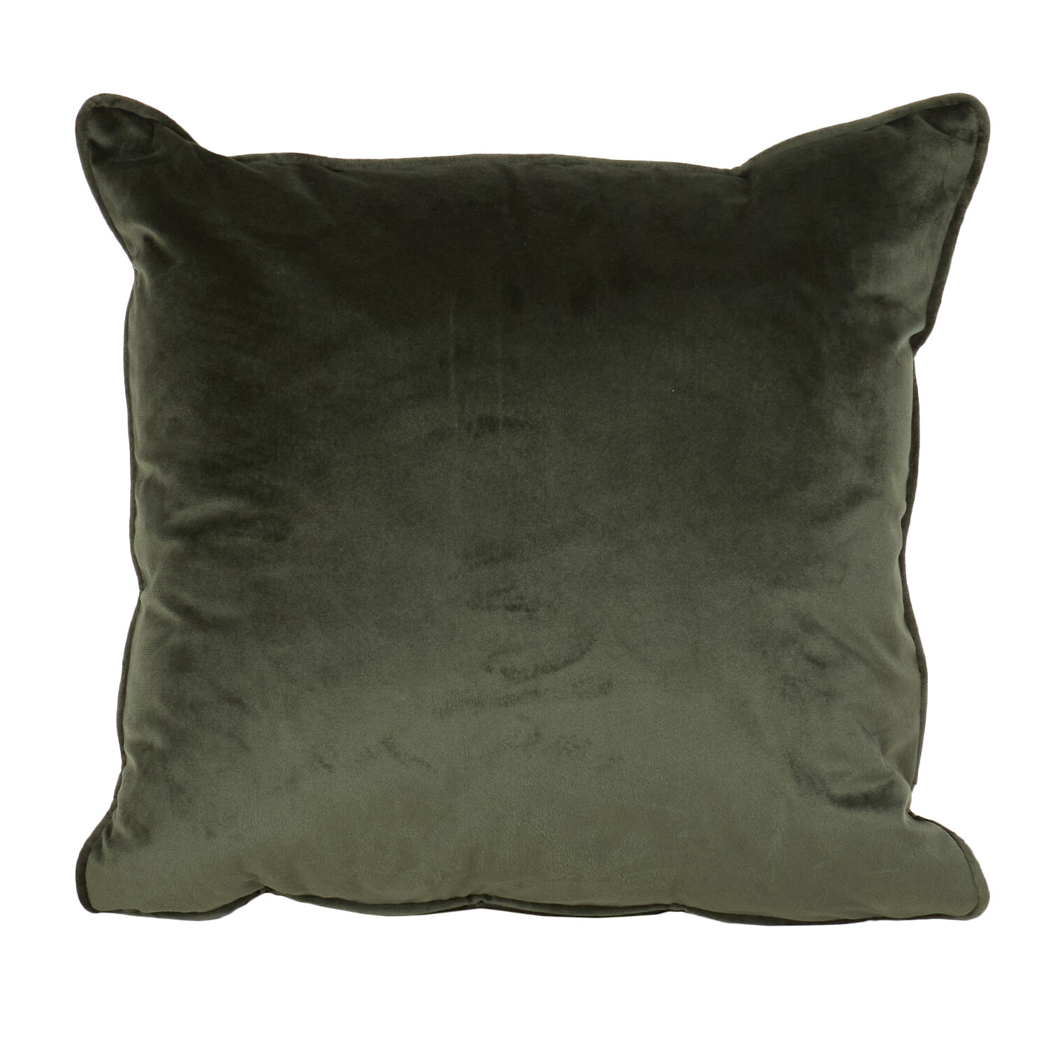 Vermont Velvet Cushion - Olive Image 1
