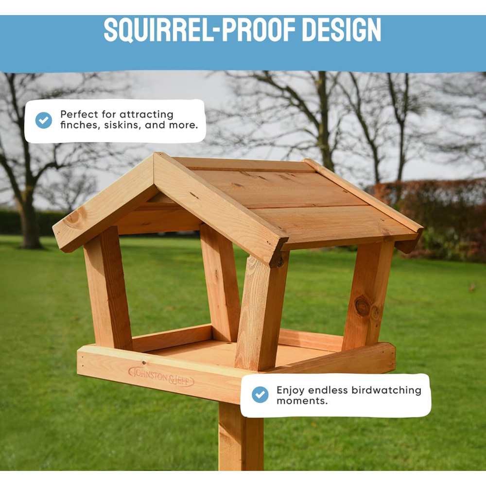 Happy Beaks Pembridge Wooden Bird Table Image 5