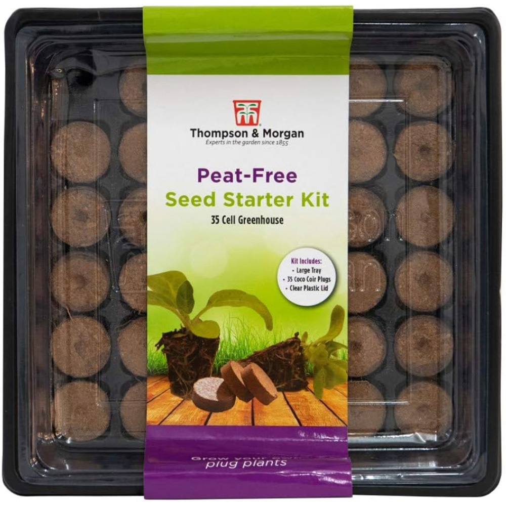 Thompson and Morgan 35 Cell Greenhouse Self-Watering Seed Starting Kit Image 1