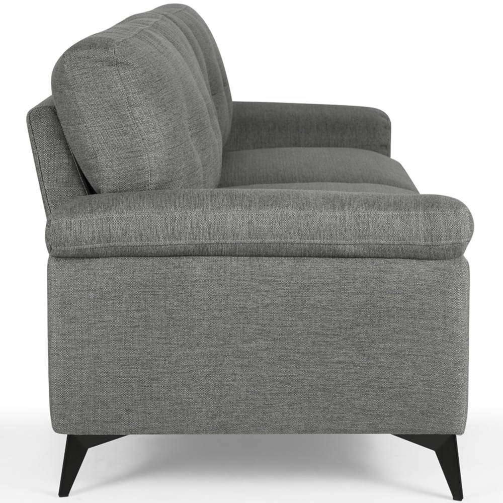 Home Detail Dylan 3 Seater Dark Grey Linen Sofa Image 4