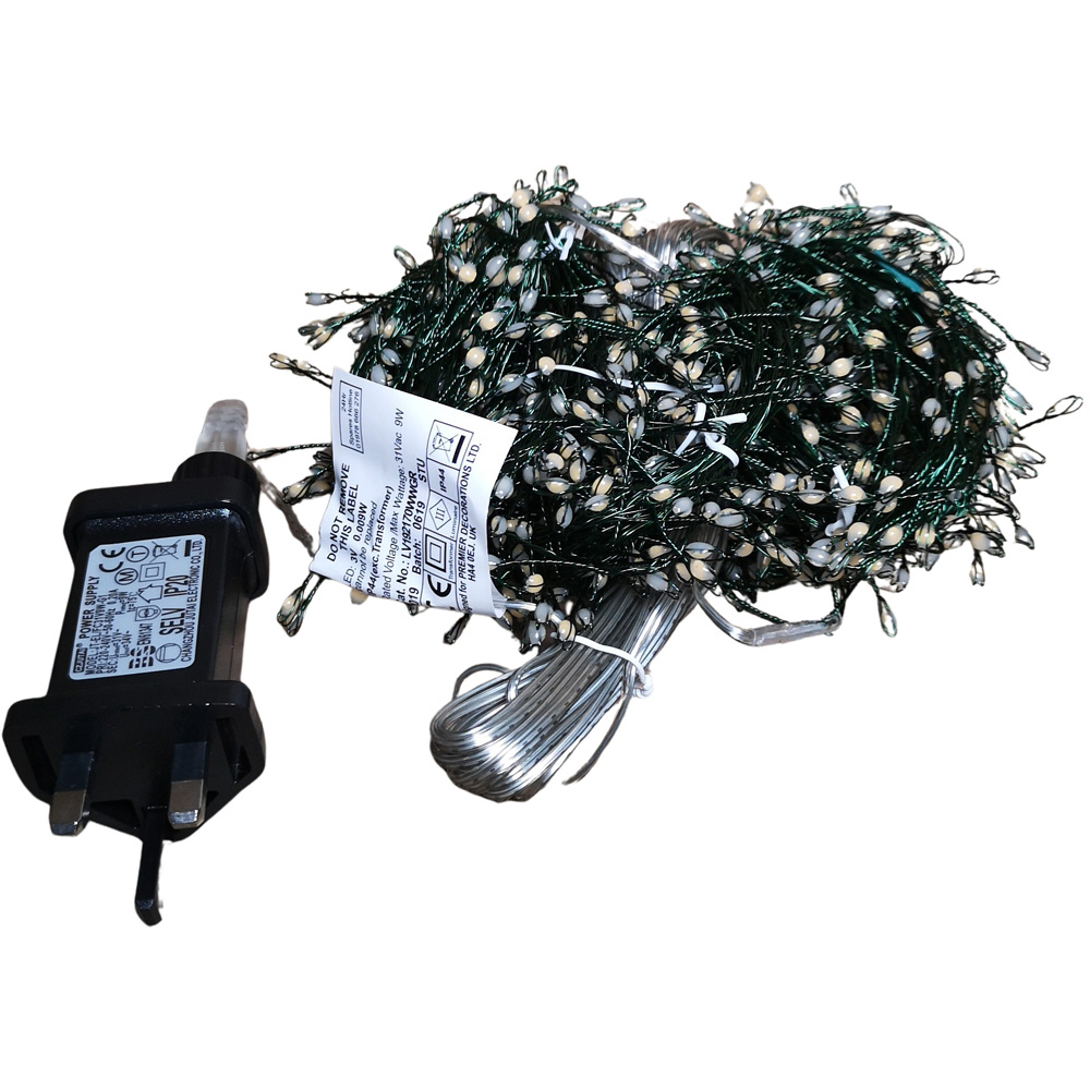 Premier 1000 Cool White LED Christmas String Light 20m Image 2