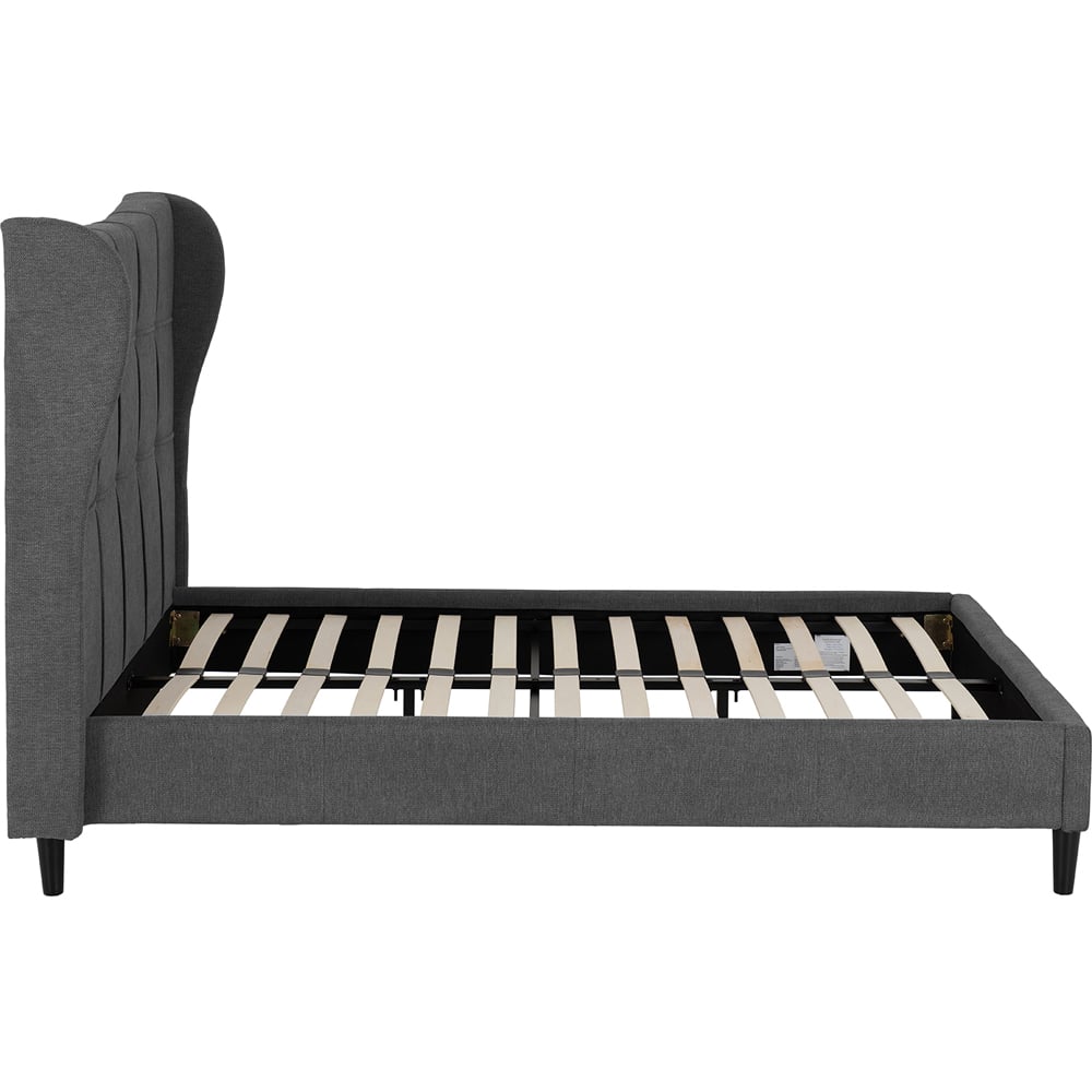 Seconique Verona Double Grey Fabric Bed Frame Image 4
