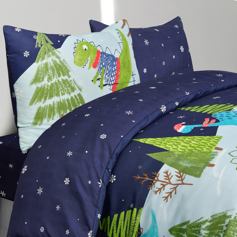 Smart Living Single Blue Dino Skiing Complete Set Image 5