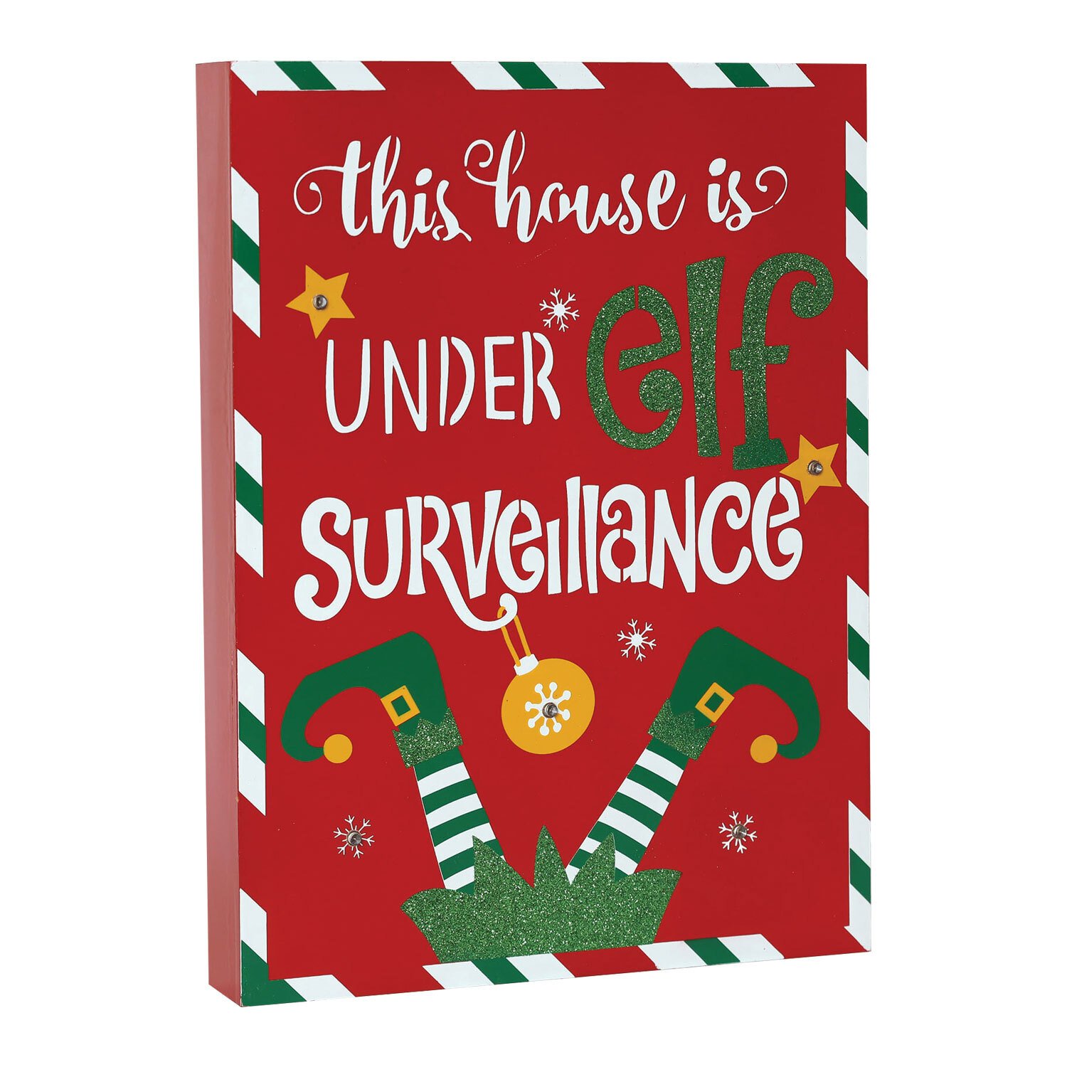 A Christmas Tale Under Elf Surveillance LED Sign Christmas Decoration Image 1