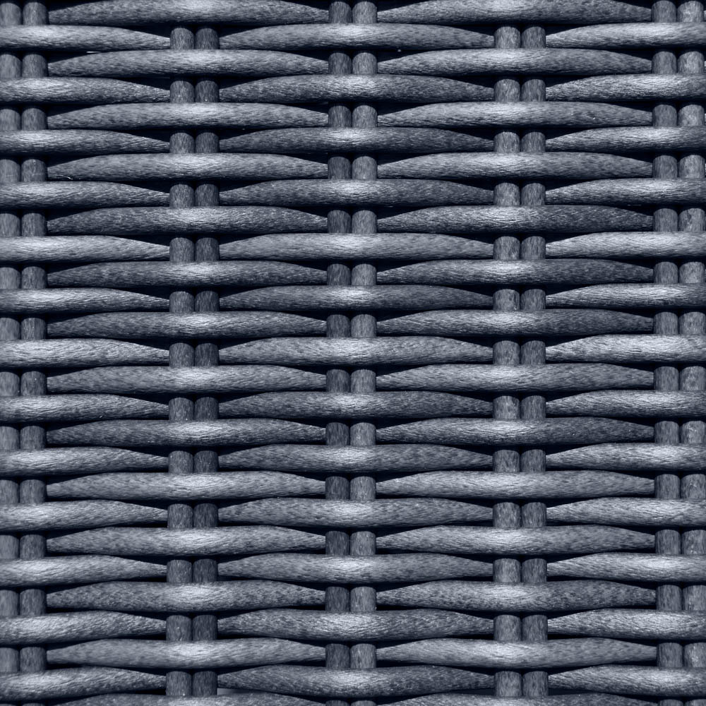 Rowlinson Bunbury 5 Seater Grey Rattan Weave Corner Sofa Set Image 9