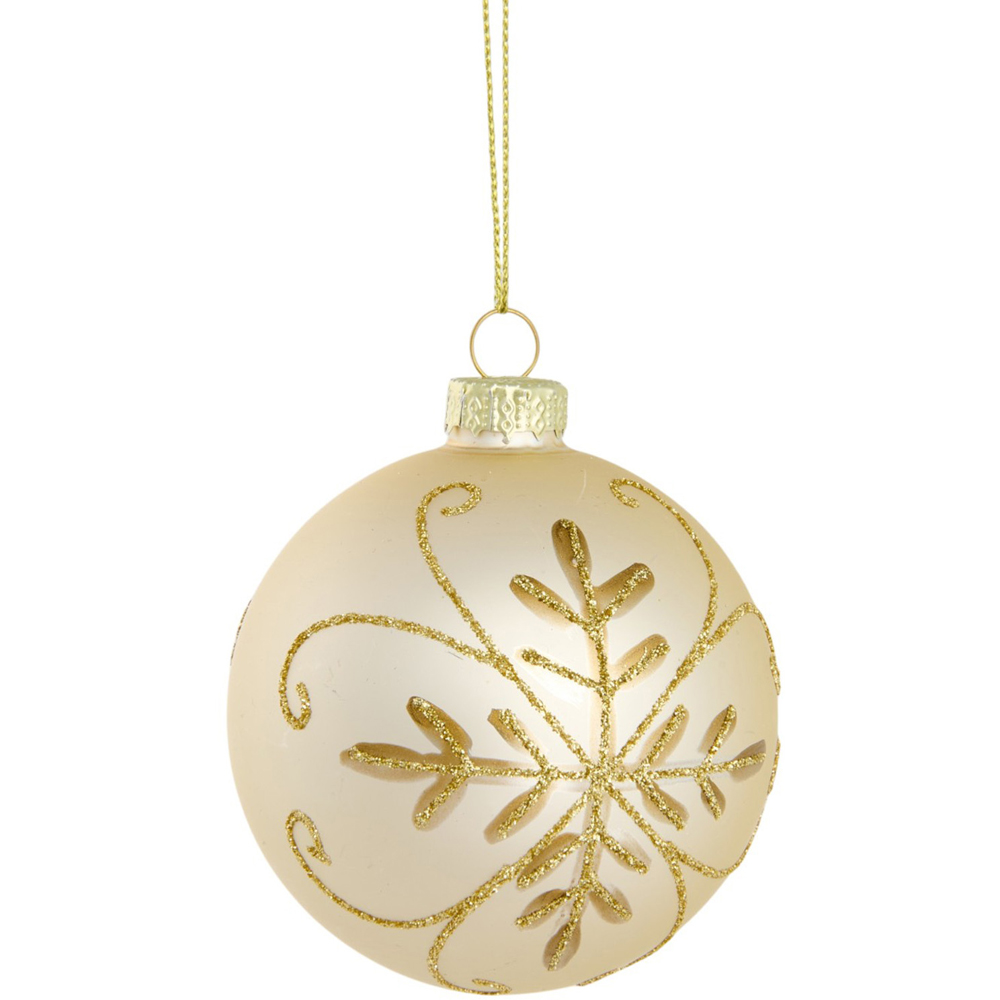 Ivory Embellished Bauble Image 3