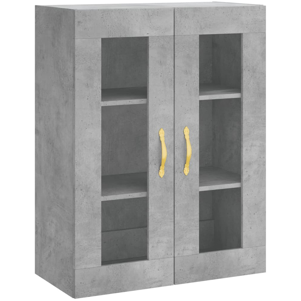 vidaXL 3 Door 3 Drawer Concrete Grey Highboard Image 5