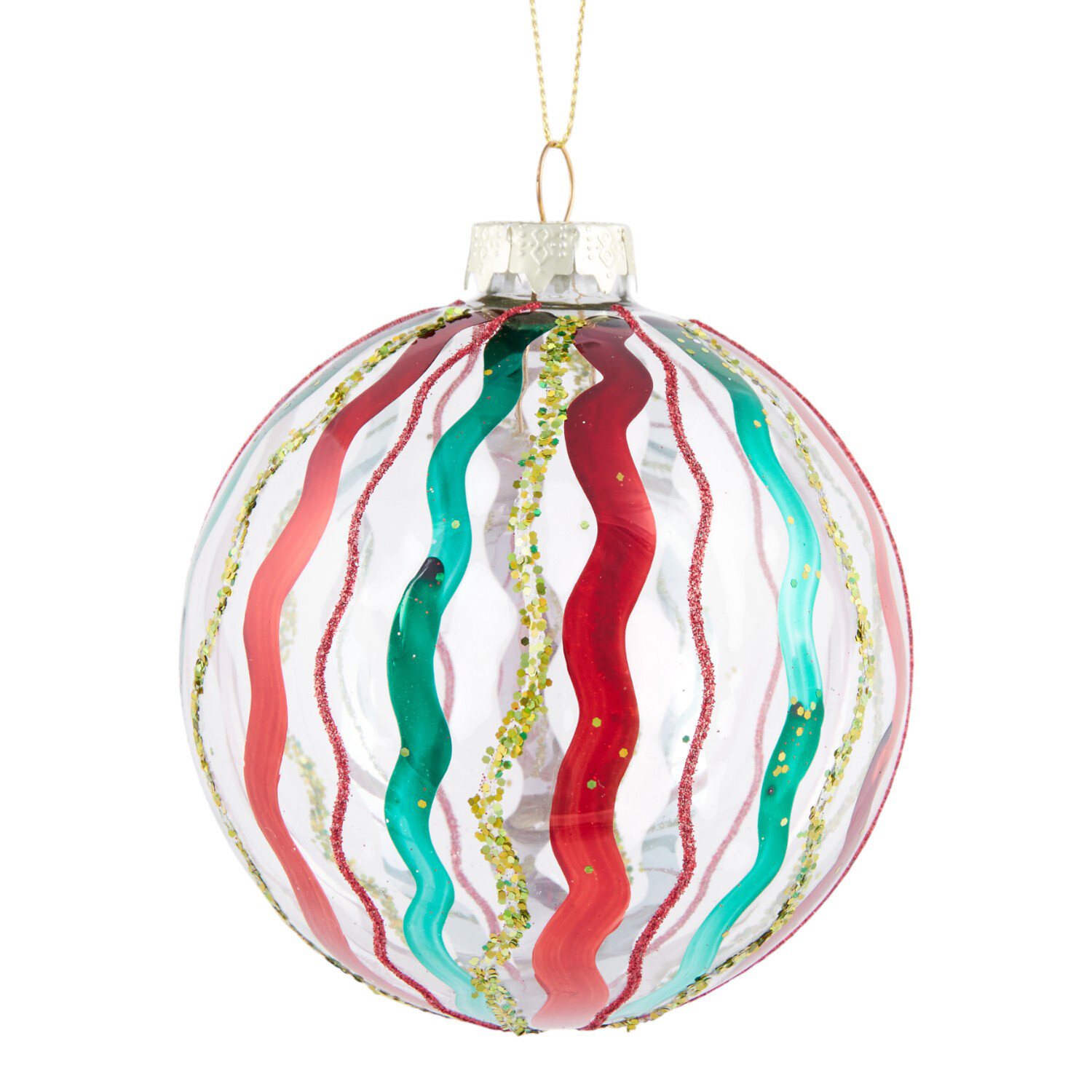 Wavy Glass Bauble Image 4