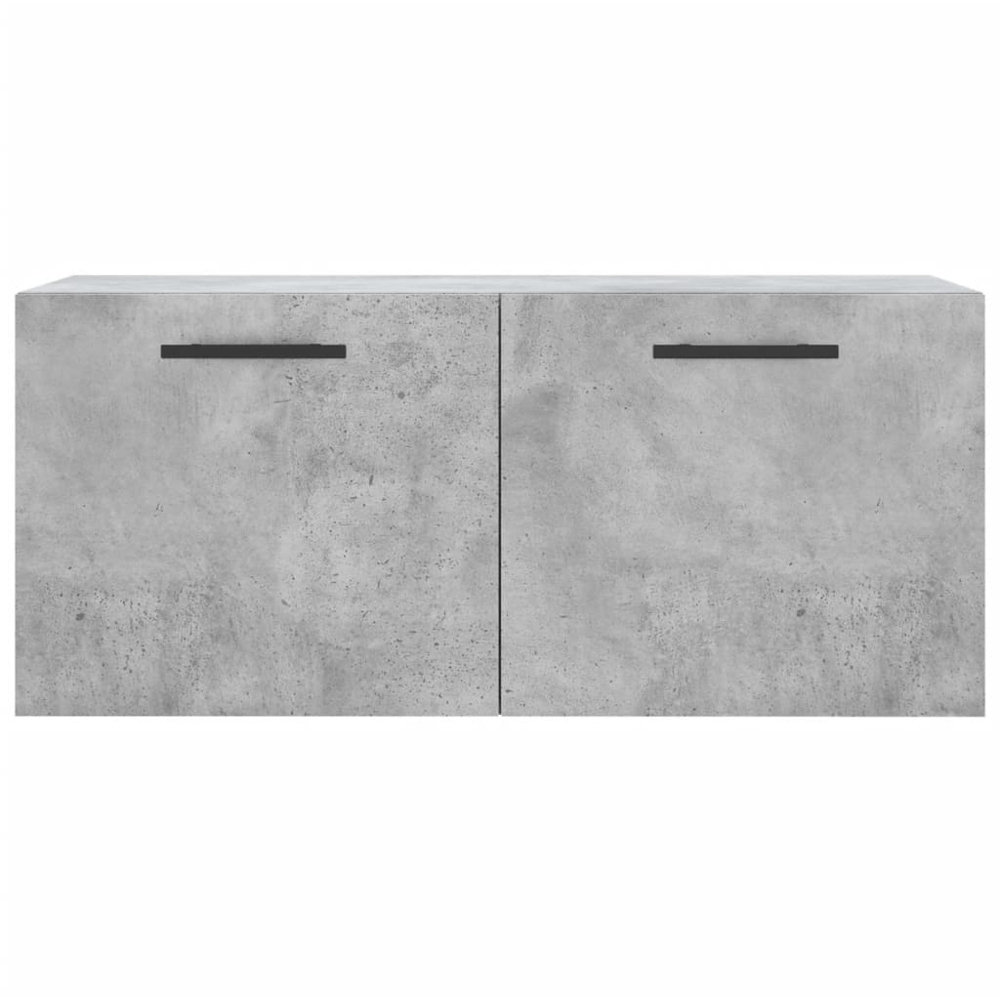 vidaXL 2 Door Concrete Grey Wall Cabinet Image 5