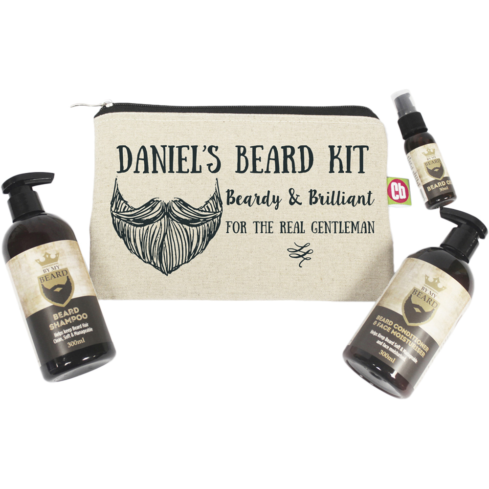 Personalised Memento Personalised Beardy and Brilliant Beard Kit Image 1