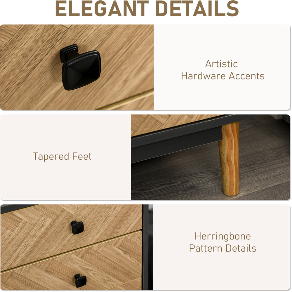 Portland 5 Drawer Multicolour Sideboard Image 6