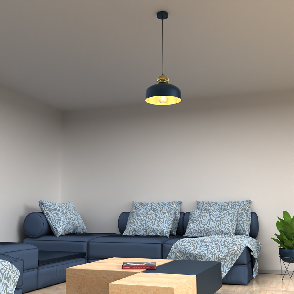 Milagro Harald Blue Pendant Lamp 230V Image 3