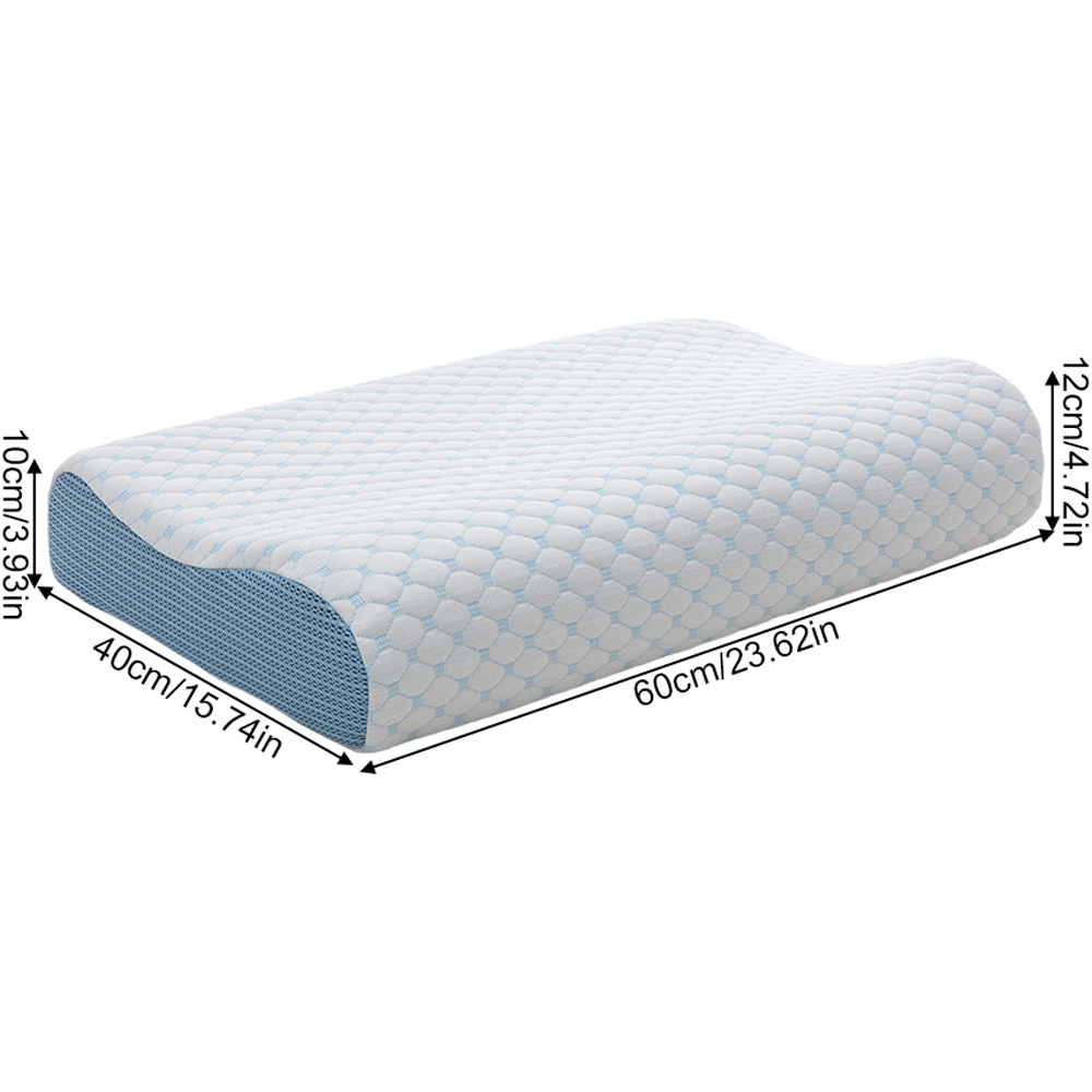 Living and Home White Memory Foam Cooling Pillow with Removable Cover 60 x 40cm Image 8
