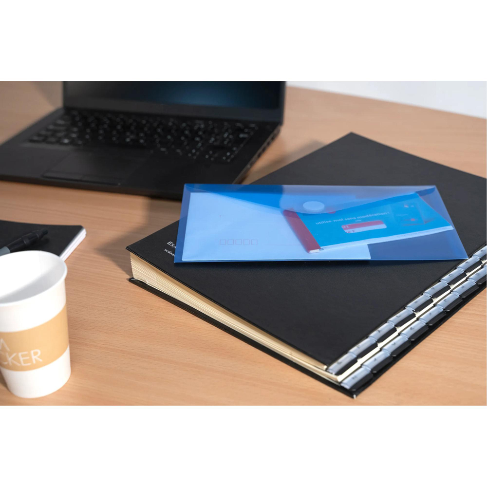 Exacompta Assorted Colour Envelop Pocket 250 x 135mm 10 Pack Image 7