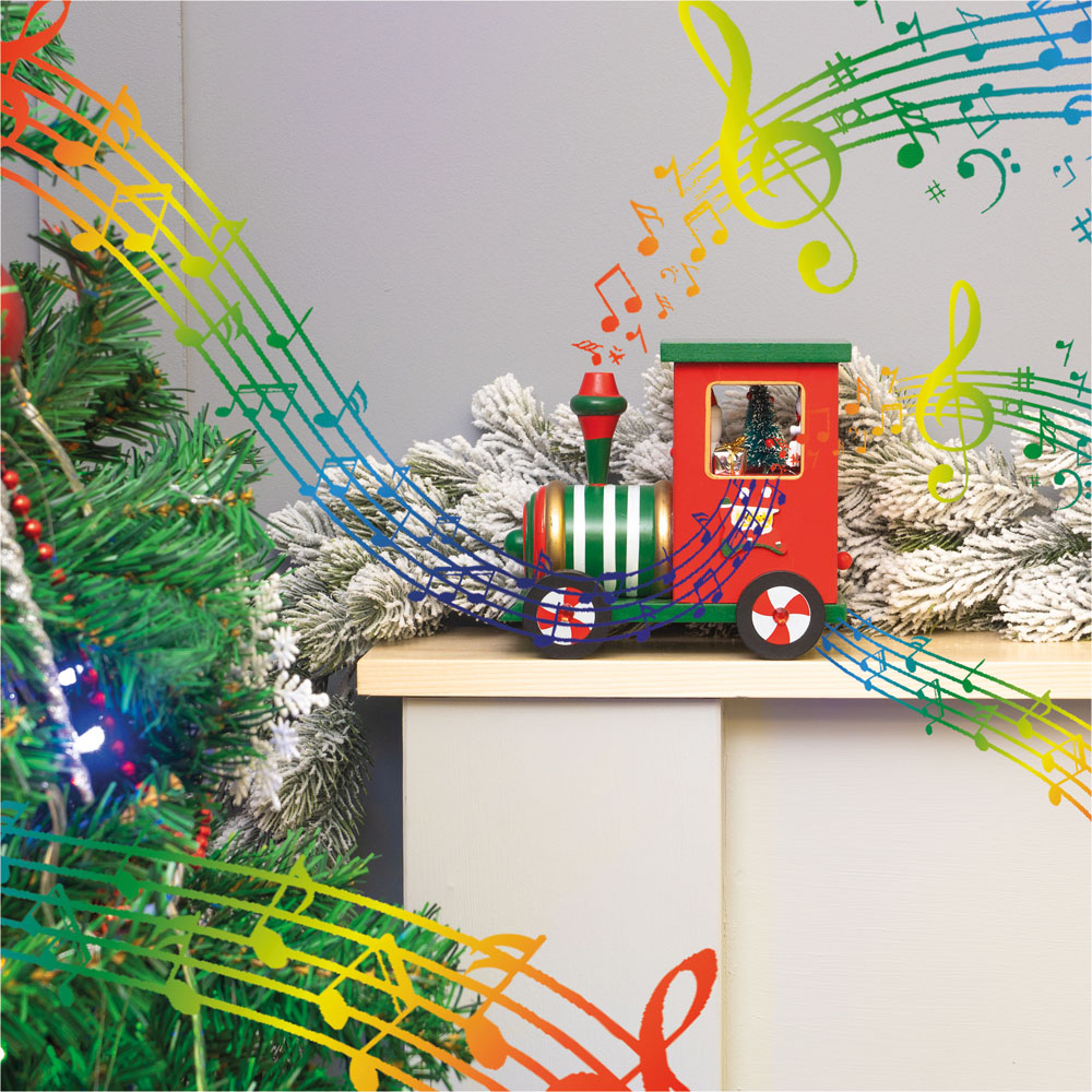 St Helens Wooden Train Music Box Image 5