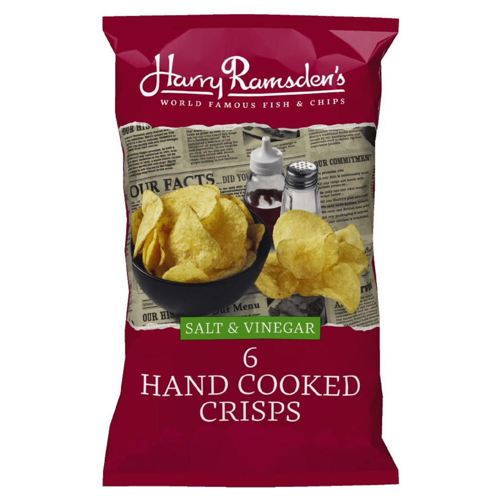 Harry Ramsden's Salt and Vinegar Crisps 6 Pack Image