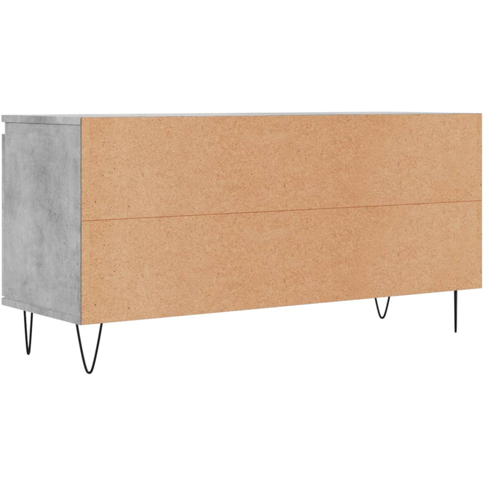 vidaXL 2 Door 2 Shelf Concrete Grey TV Cabinet Image 6
