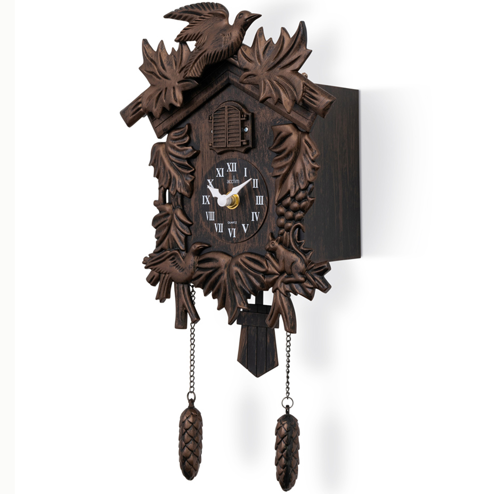Acctim Hamburg Antique Bronze Pendulum Cuckoo Clock 37.5cm Image 3