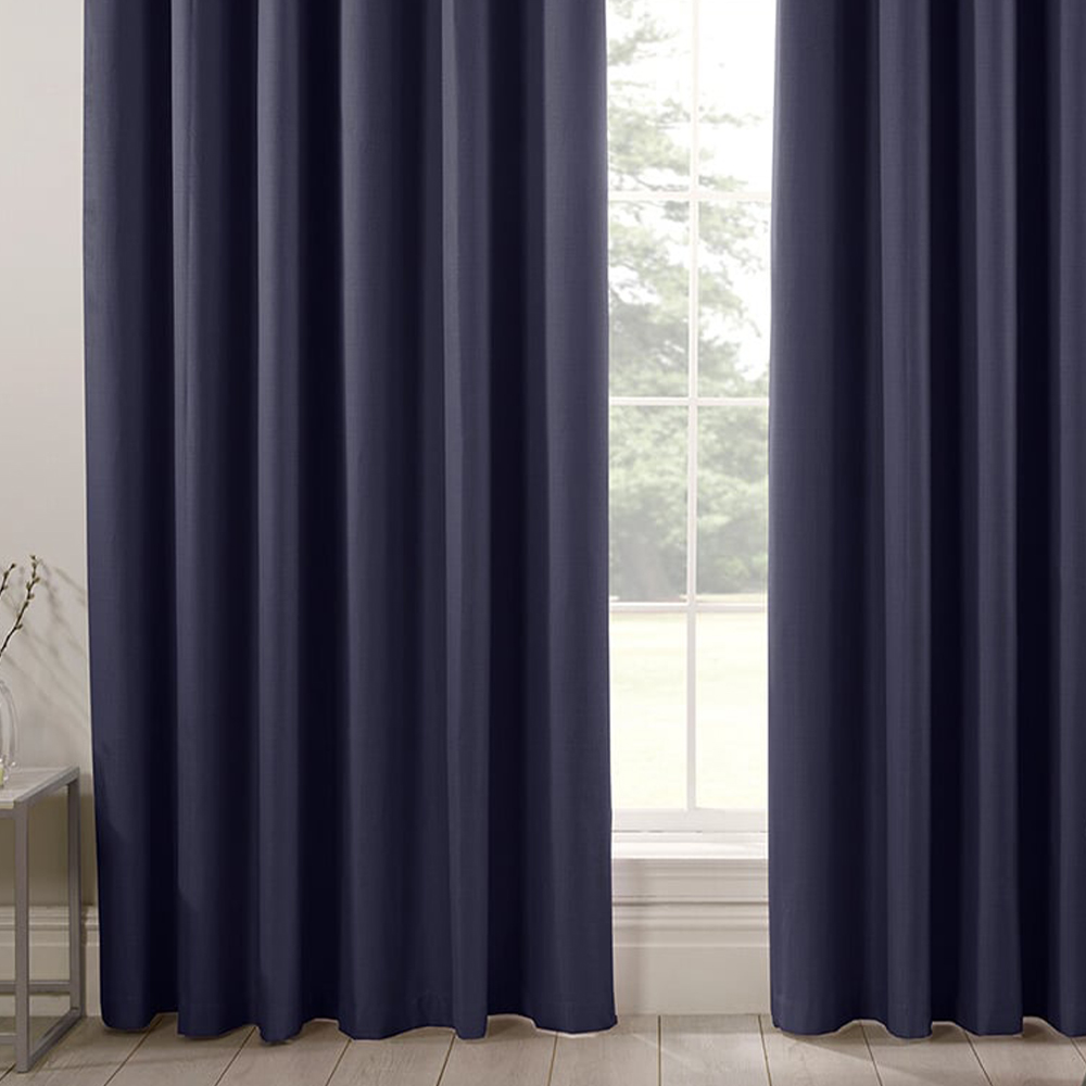Divante Hoxton Navy Blackout Eyelet Curtains 183 x 168cm Image 6