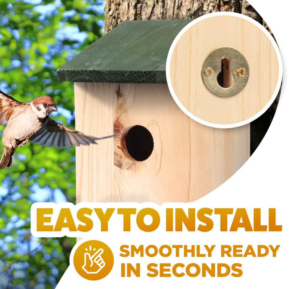 Marco Paul Wooden Traditional Bird House 3 Pack Image 4