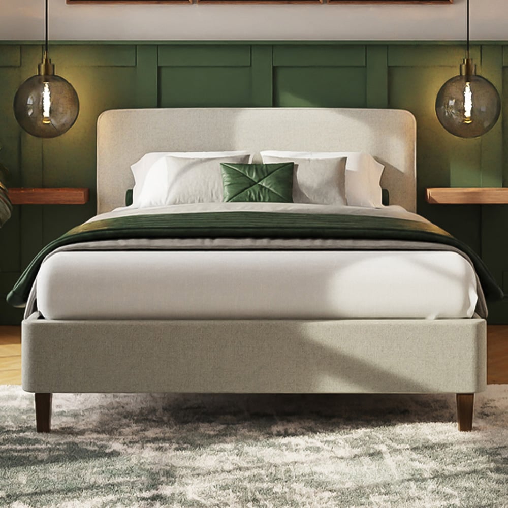 GFW Addison Double Grey Bed Frame Image 1