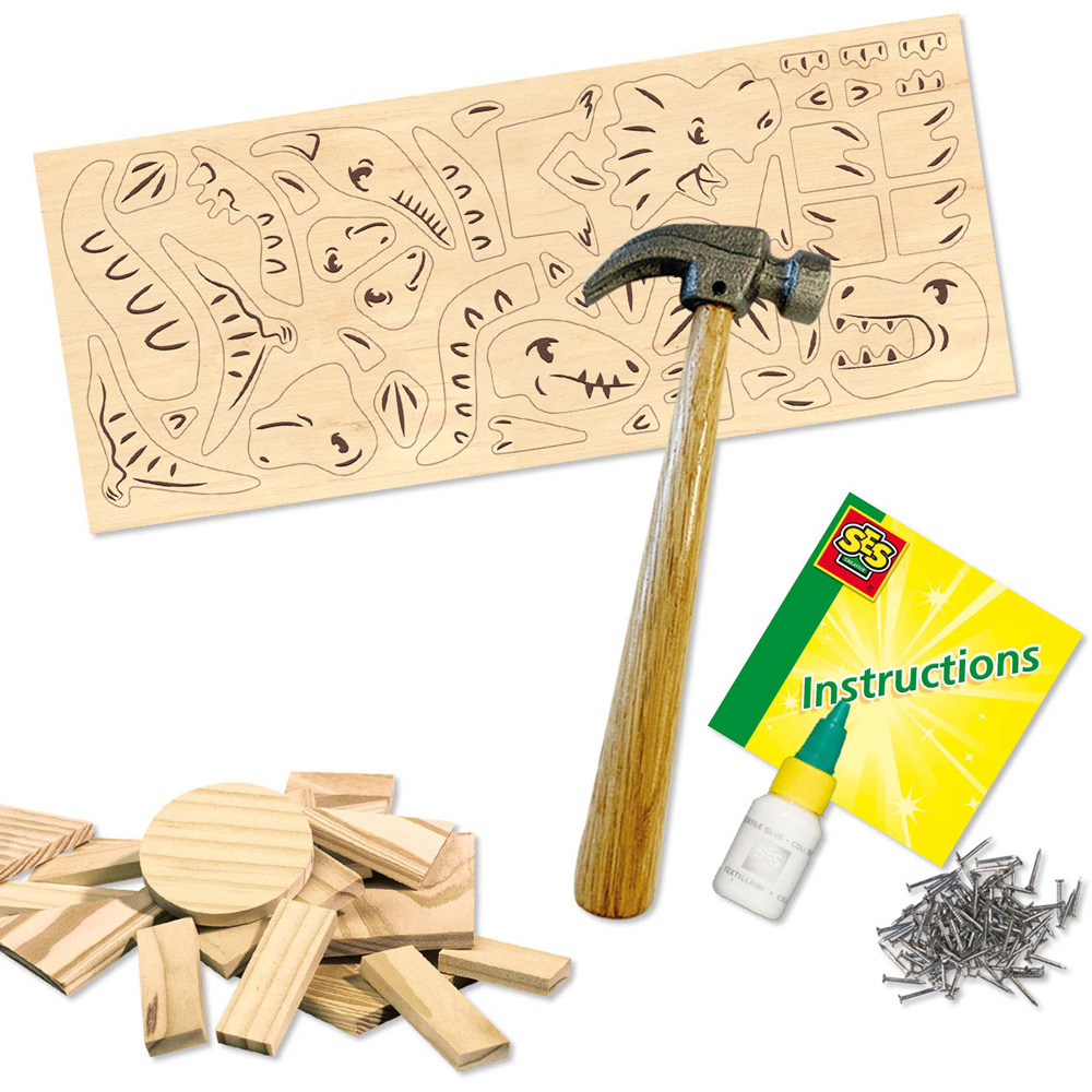 SES Creative Woodwork Dinosaur Set Image 2