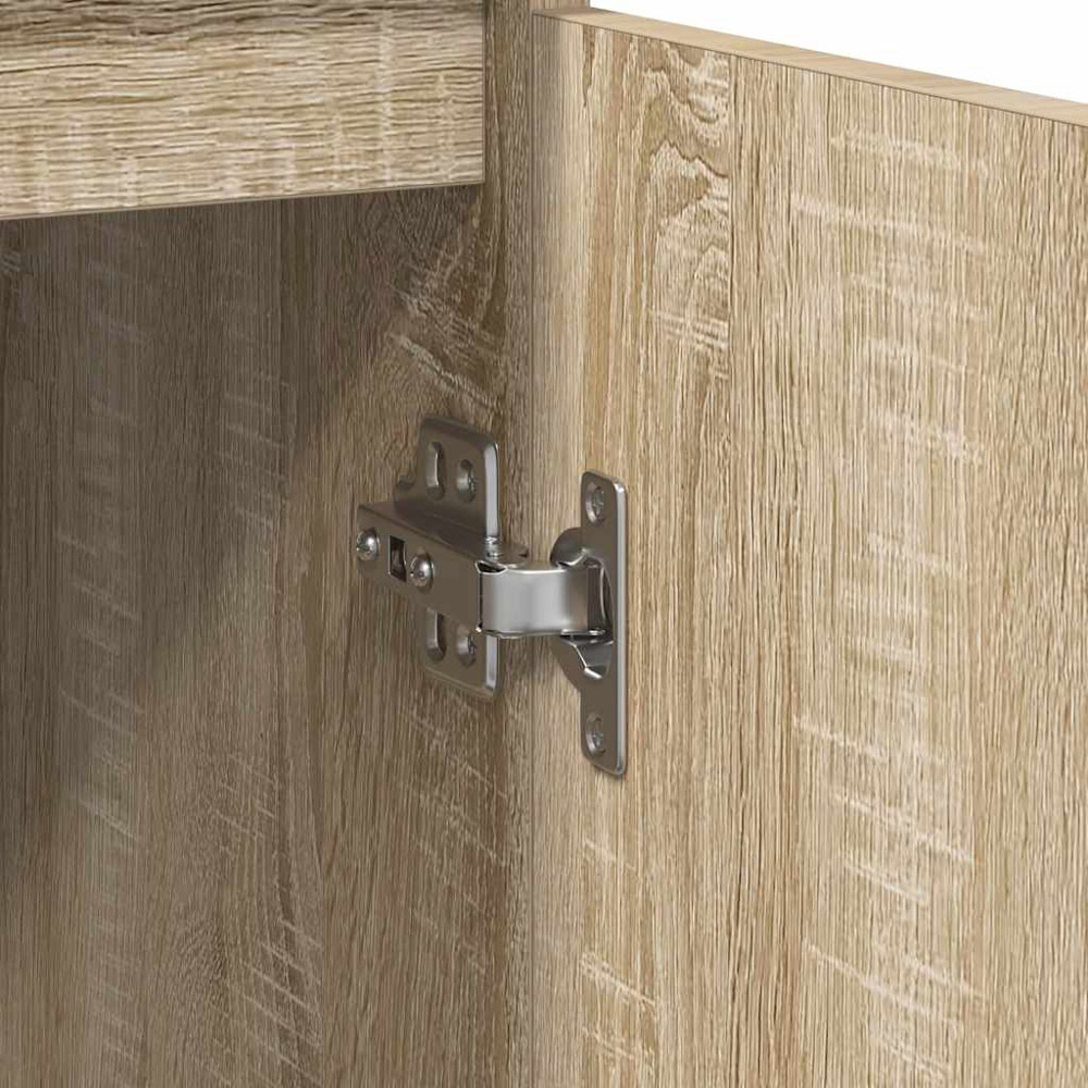 vidaXL 2 Door Sonoma Oak Sideboard Image 9