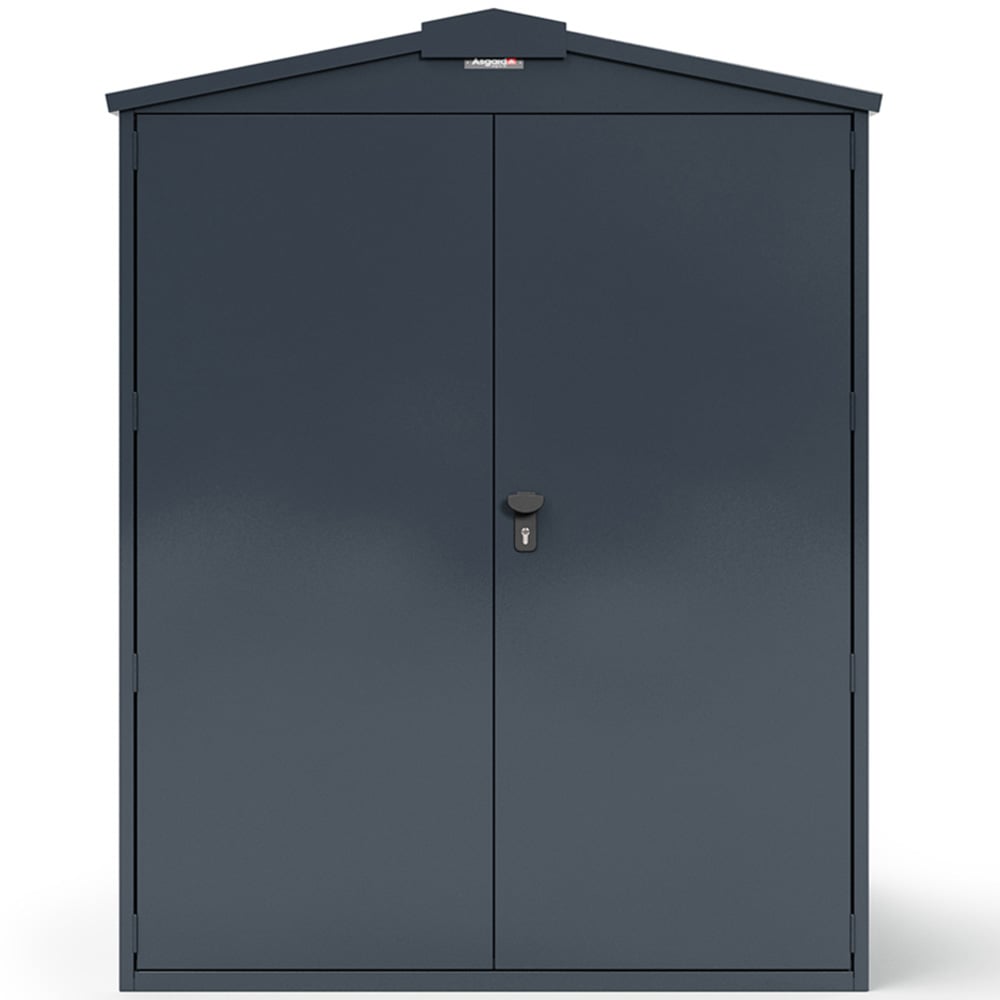 Asgard Centurion 5 x 11ft Double Door Grey High Security Bike Shed Image 3