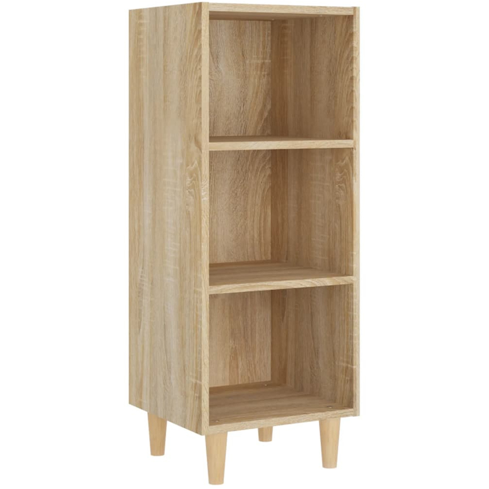vidaXL 3 Shelf Sonoma Oak Sideboard Image 2