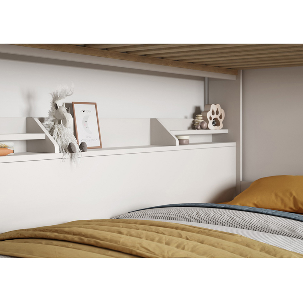 Flair Slick White Staircase Bunk Bed with Storage Image 3