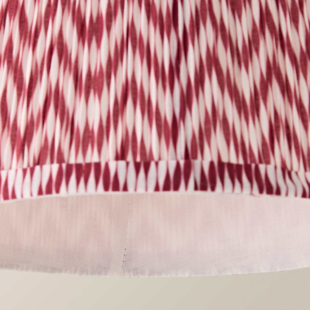 ValueLights Saffira Pink Chevron Pleated Tapered Small Lamp Shade 25cm Image 4