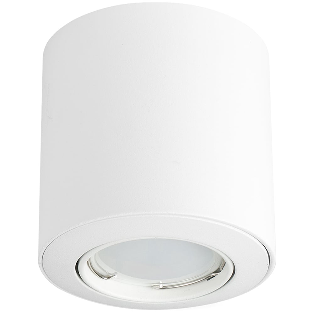 ValueLights White Tiltable Cool White LED Ceiling Downlight 10 Pack Image 1