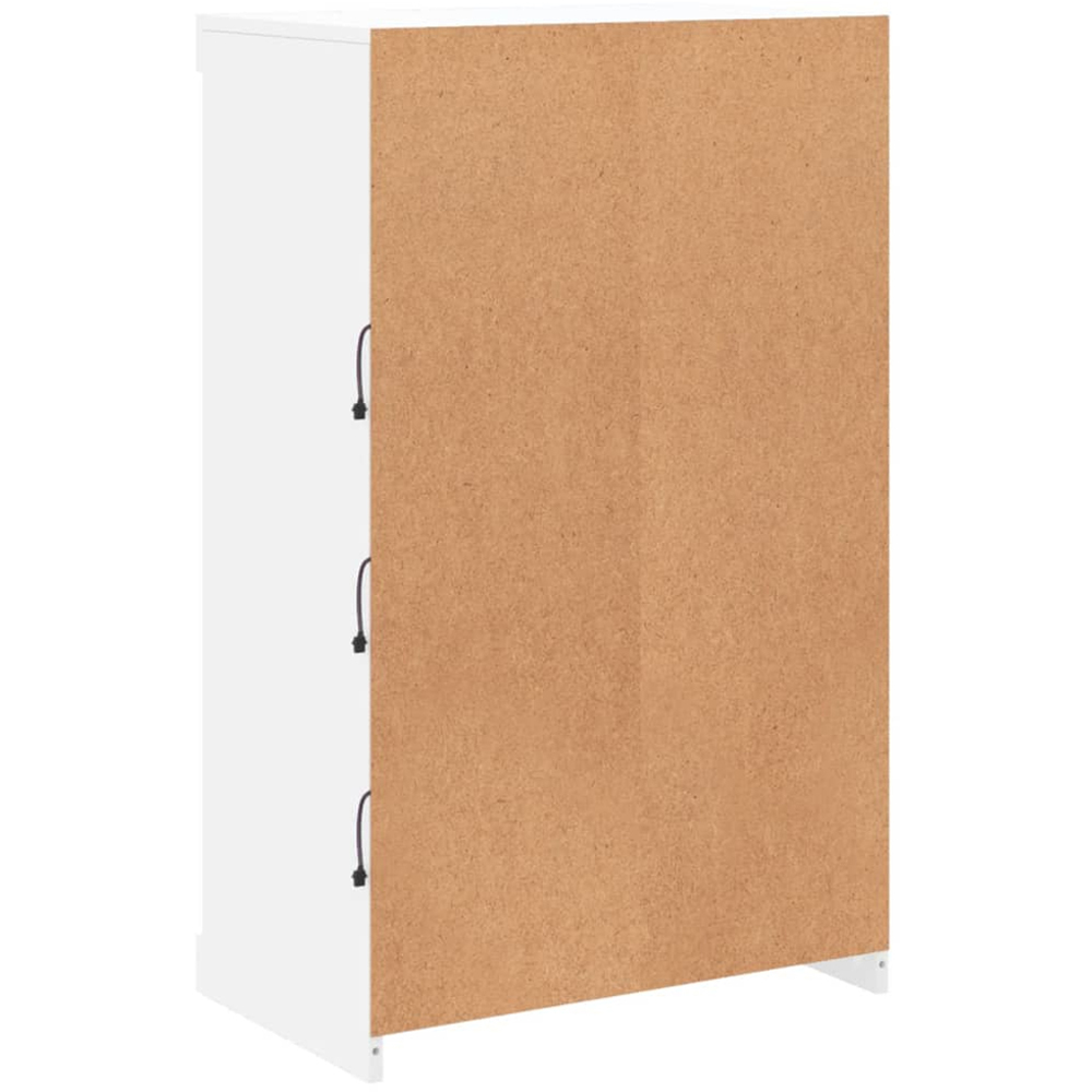 vidaXL 4 Shelf White LED Sideboard Image 7